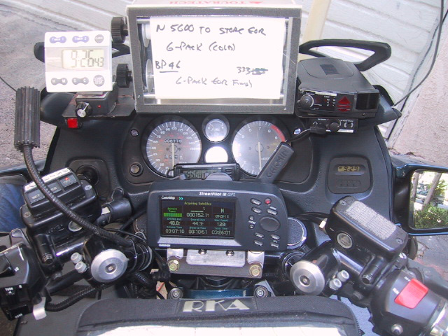Becci's 1994 Honda ST1100A Rallye Bike's Cockpit